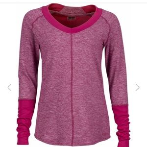 Marmot Jayla Long Sleeve top size M- Red Dahlia